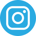 logo instagram en azul