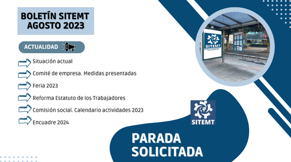 boletín parada solicitada agosto 2023