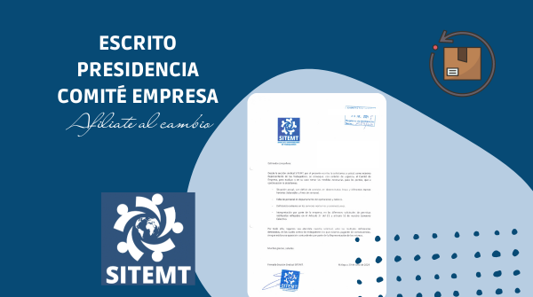 Escrito presidencia del Comité de Empresa