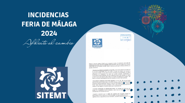 escrito incidencias sobre la feria de Málaga 2024