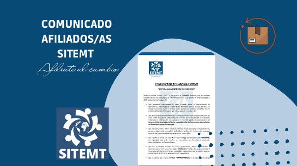 comunicado para los afiliados de SITEMT