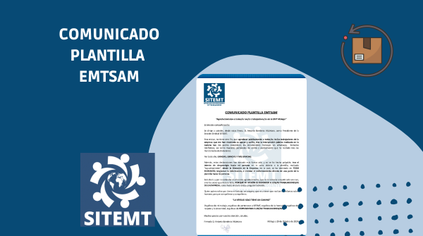 Portada comunicado de EMTSAM