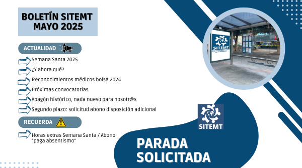 parada solicitada mayo 2025