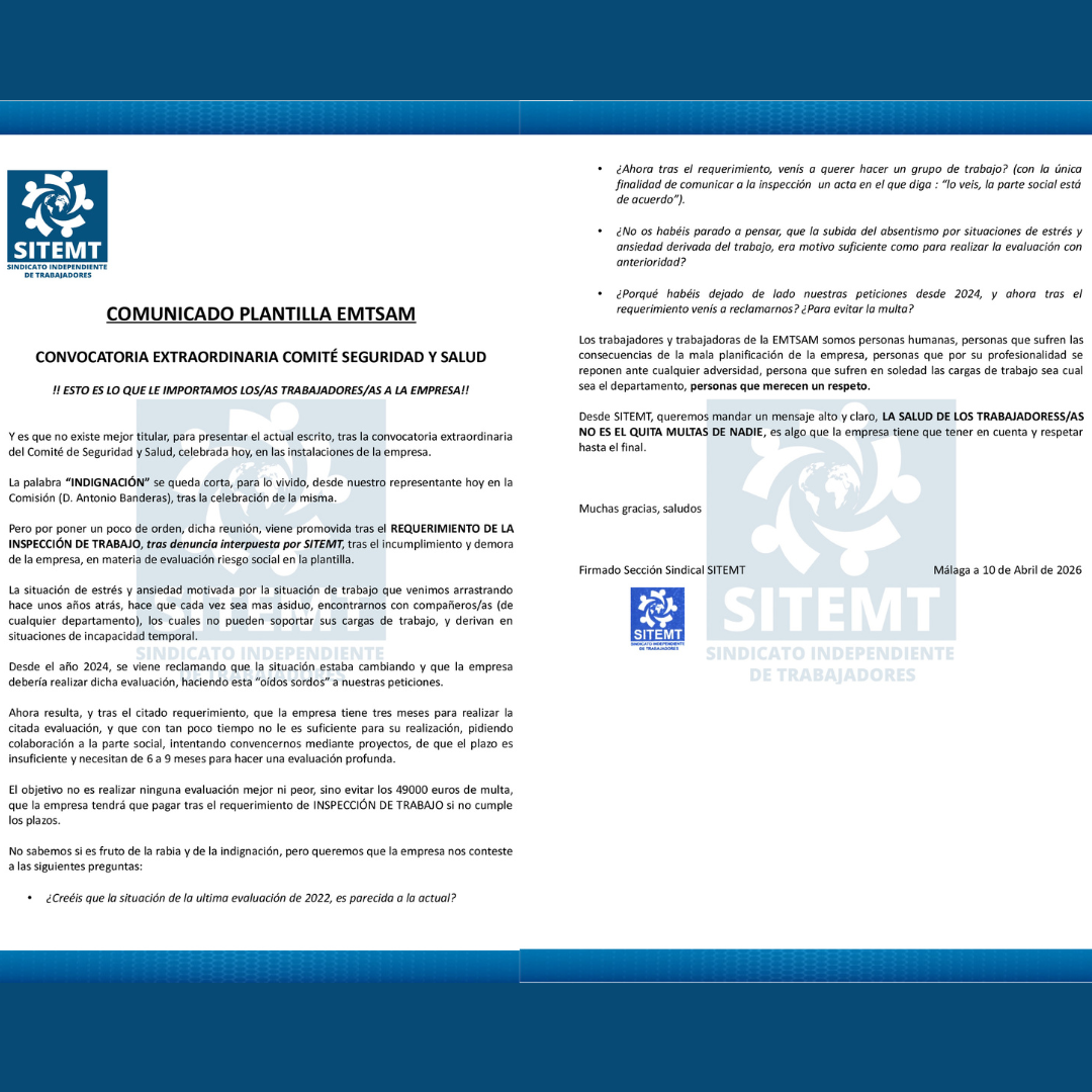 escrito comité seguridad y salud