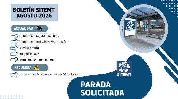¡Parada Solicitada Agosto 2026!